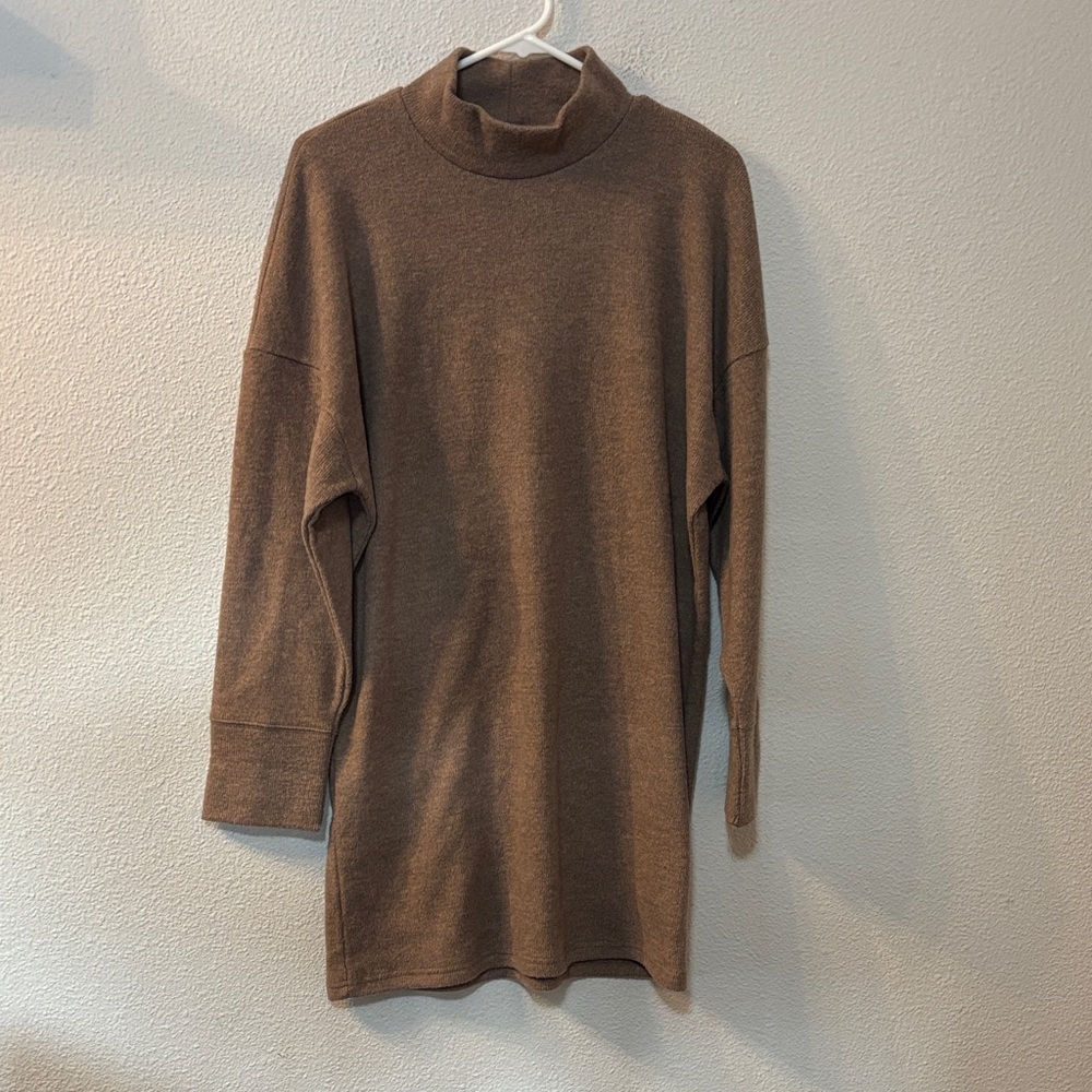 Abercrombie & Fitch  Brown Turtleneck Sweater Dress